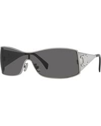 Celine - Cl40283U Triomphe Metal Shield Sunglasses - Lyst