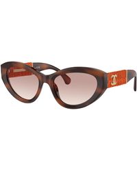 CHANEL - Sunglass Cat Eye Sunglasses Ch5513 - Lyst