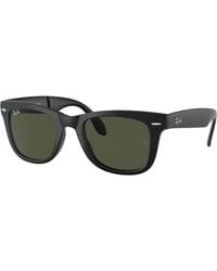Ray-Ban - Rb4105 Folding Wayfarer Square Sunglasses - Lyst