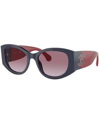 CHANEL - Sunglass Oval Sunglasses Ch5524a - Lyst