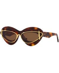 Loewe - Double Frame Cat Eye Sunglasses - Lyst