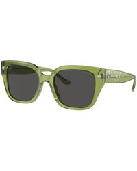 COACH - Logo-Print Square-Frame Sunglasses - Lyst