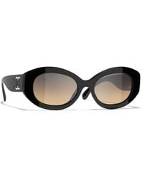 CHANEL - Sunglass Oval Sunglasses Ch5528 - Lyst