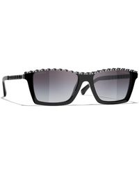 CHANEL - Sunglass Rectangle Sunglasses Ch5548q - Lyst