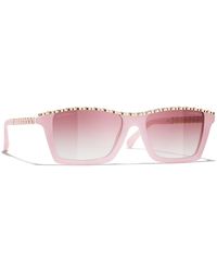 CHANEL - Sunglass Rectangle Sunglasses Ch5548q - Lyst