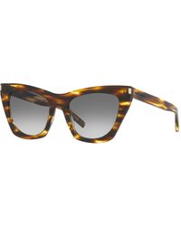 Saint Laurent - Sunglass Sl 214 Kate - Lyst