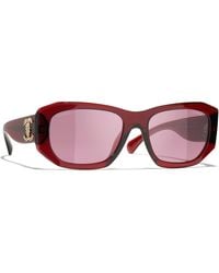 CHANEL - Sunglass Rectangle Sunglasses Ch5554 - Lyst
