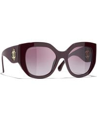 CHANEL - Femme Sunglass Butterfly Sunglasses Ch5550 - Lyst