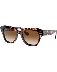 Ray-Ban - Rb2186 State Street Square Sunglasses - Lyst
