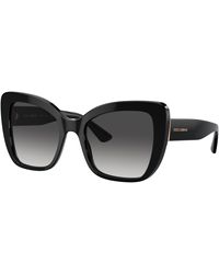 Dolce & Gabbana - Cat-eye Sunglasses, Sunglasses, Grey Lenses - Lyst