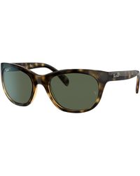 Ray-Ban - Sunglasses Woman Rb4216 - Black Frame Grey Lenses 56-20 - Lyst