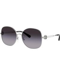 Tory Burch - 56Mm Gradient Round Sunglasses - Lyst
