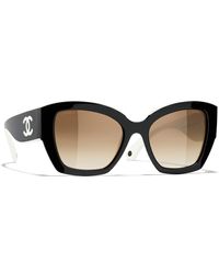 CHANEL - Femme Sunglass Butterfly Sunglasses Ch6058 - Lyst