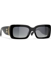 CHANEL - Sunglass Ch5534 Rectangle Sunglasses Ch5534 - Lyst
