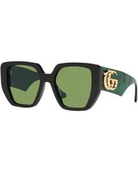 Gucci - Acetate Oversized Square Frame Sunglasses - Lyst