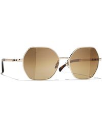 CHANEL - Sunglass Square Sunglasses Ch4281qh - Lyst