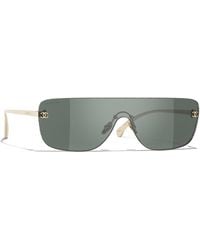 CHANEL - Sunglass Shield Sunglasses Ch4293 - Lyst
