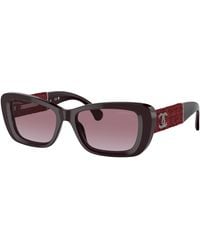 CHANEL - Sunglass Rectangle Sunglasses Ch5514 - Lyst