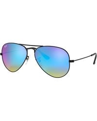 Ray-Ban - Rb3025 Aviator Large Metal Sunglasses, Gold/grey Gradient, 62 Mm - Lyst