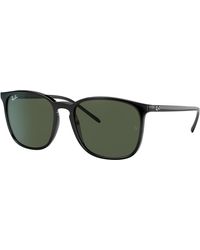 Ray-Ban - Sunglasses Unisex Rb4387 - Black Frame Green Lenses 56-18 - Lyst