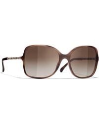 CHANEL - Sunglass Square Sunglasses Ch5210q - Lyst