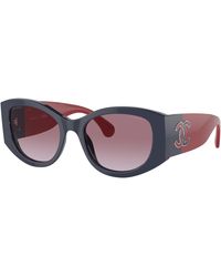 CHANEL - Sunglass Oval Sunglasses Ch5524a - Lyst