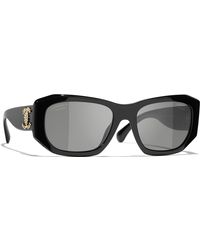 CHANEL - Femme Sunglass Rectangle Sunglasses Ch5554 - Lyst