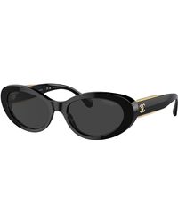 Chanel - Sunglass Oval Sunglasses CH5515A - Lyst