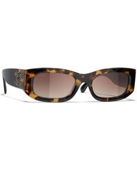 CHANEL - Sunglass Rectangle Sunglasses Ch5525a - Lyst