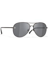 CHANEL - Sunglass Pilot Sunglasses Ch4189tq - Lyst
