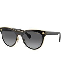 Versace - Ve2198 Phantos-frame Metal Polarised Sunglasses - Lyst