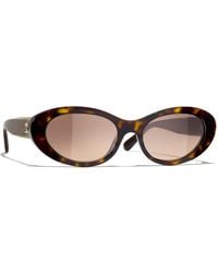 CHANEL - Sunglass Oval Sunglasses Ch5515 - Lyst