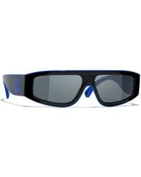 CHANEL - Sunglass Shield Sunglasses Ch6057 - Lyst