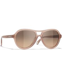 CHANEL - Sunglass Pilot Sunglasses Ch5552u - Lyst