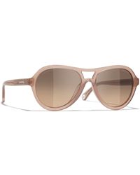 CHANEL - Sunglass Pilot Sunglasses Ch5552u - Lyst