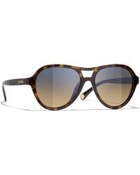CHANEL - Sunglass Pilot Sunglasses Ch5552u - Lyst