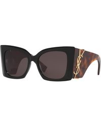 Saint Laurent - Oversized Square Acetate Sunglasses - Lyst