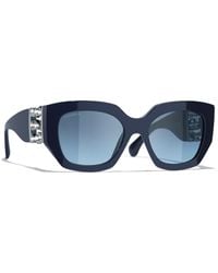 CHANEL - Femme Sunglass Cat Eye Sunglasses Ch5545 - Lyst