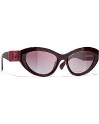 Chanel - Sunglass Cat Eye Sunglasses Ch5513 - Lyst