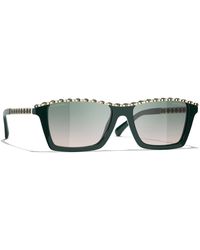 CHANEL - Sunglass Rectangle Sunglasses Ch5548q - Lyst