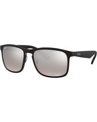 Ray-Ban - Rb4264 Polarized+ Lenses Sunglasses Frame Silver Lenses Polarized - Lyst