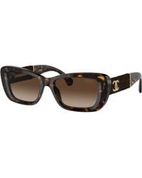 CHANEL - Sunglass Rectangle Sunglasses Ch5514 - Lyst