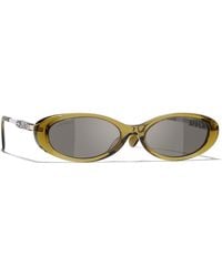 CHANEL - Sunglass Oval Sunglasses Ch5565 Ch5565 - Lyst