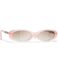 CHANEL - Sunglass Oval Sunglasses CH5565 CH5565 - Lyst