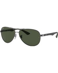 Ray-Ban - Carbon Fibre Sunglasses Frame Green Lenses Polarized - Lyst