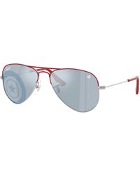 Ray-Ban - Sunglass Marvel© - Captain America Mini Aviator - Lyst