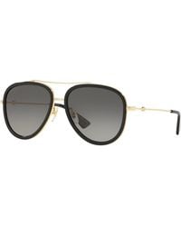 Gucci - Web Block Pilot Sunglasses - Lyst