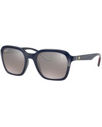 Ray-Ban - Sunglass Rb4343m Scuderia Ferrari Collection Polarized+ Lenses - Lyst