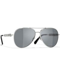 CHANEL - Sunglass Pilot Sunglasses Ch4284b - Lyst