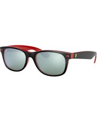 Ray-Ban - Rb2132m Scuderia Ferrari Collection Sunglasses Frame Silver Lenses - Lyst